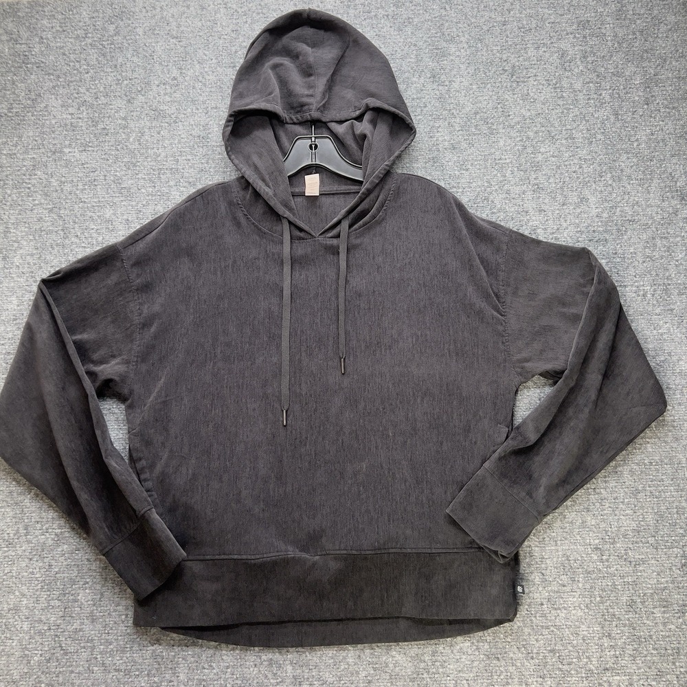 Marika Women's‎ Hooded Pullover Size Medium Hooded Activewear Long Sleeve Gray